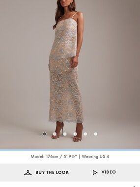 sachin and babi light blue dress ASOS Curve Dress Embroidered Lace Soft Pink main image 0